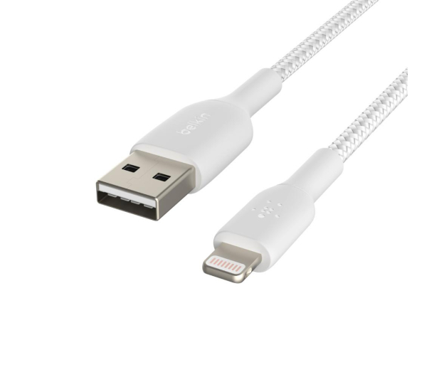BELKIN Kabel Braided USB- Lightning 15cm biały CAA002bt0MWH - 711636 - zdjęcie 5